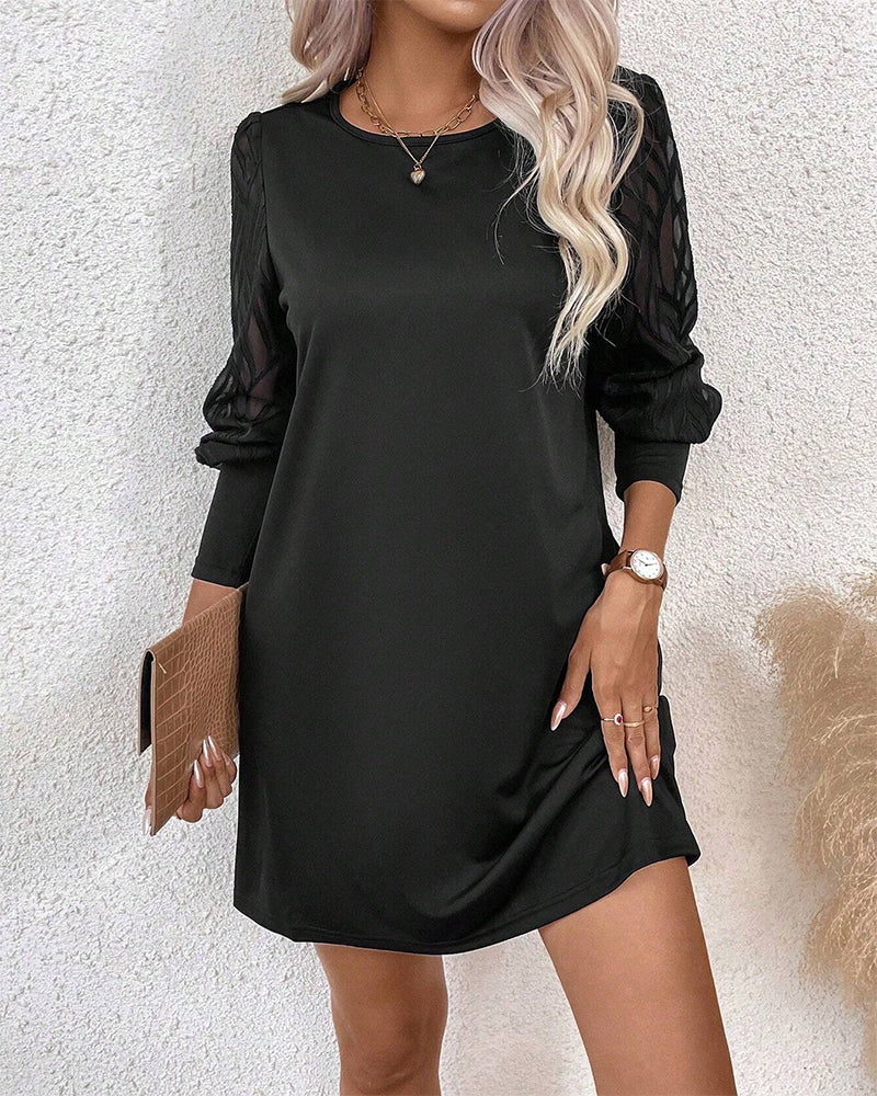 Kjole med elegant stil og raglanermer