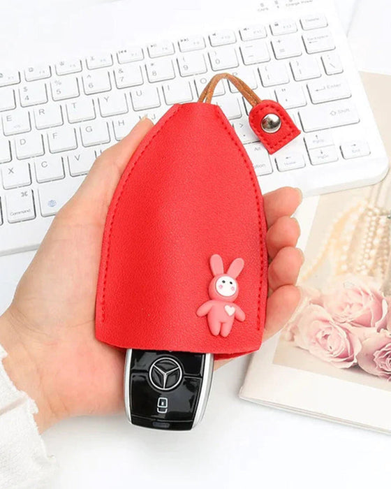 Skinnveske for bilnøkler