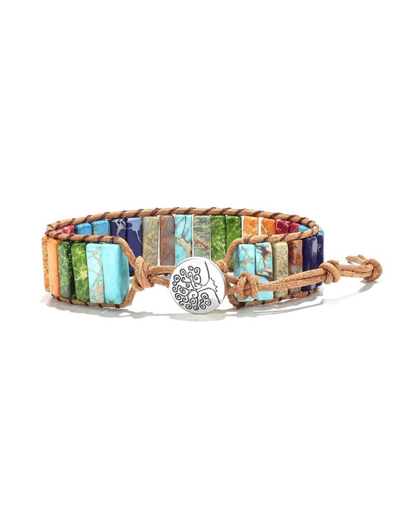steinarmbånd i boho-stil