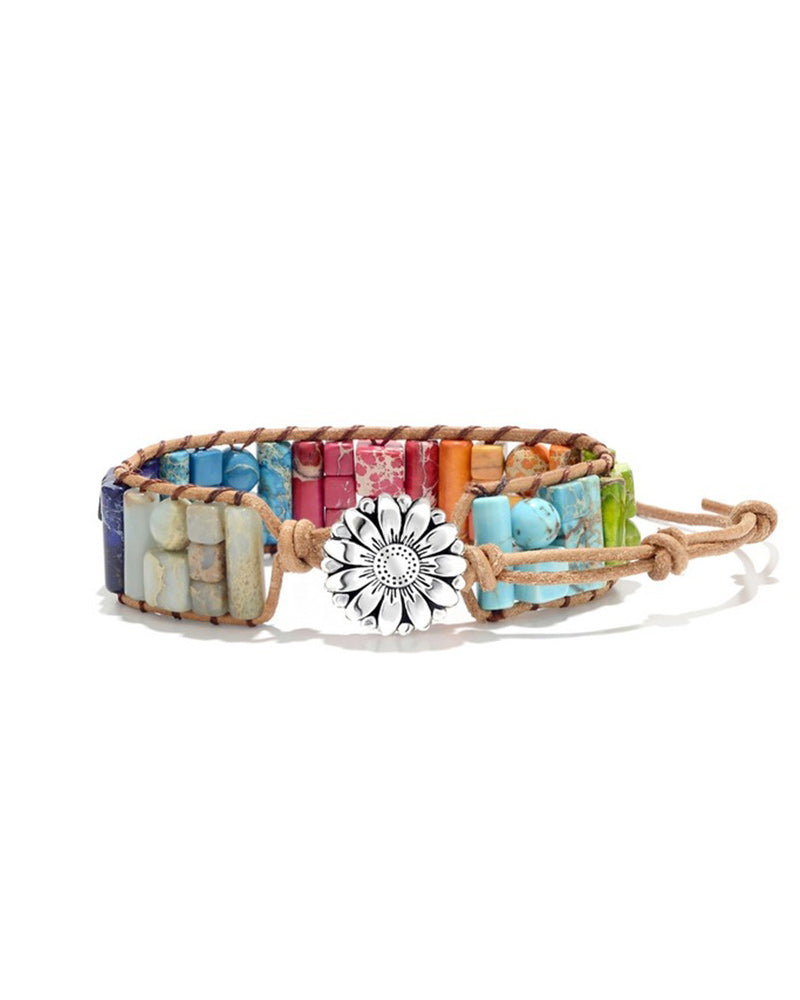 steinarmbånd i boho-stil
