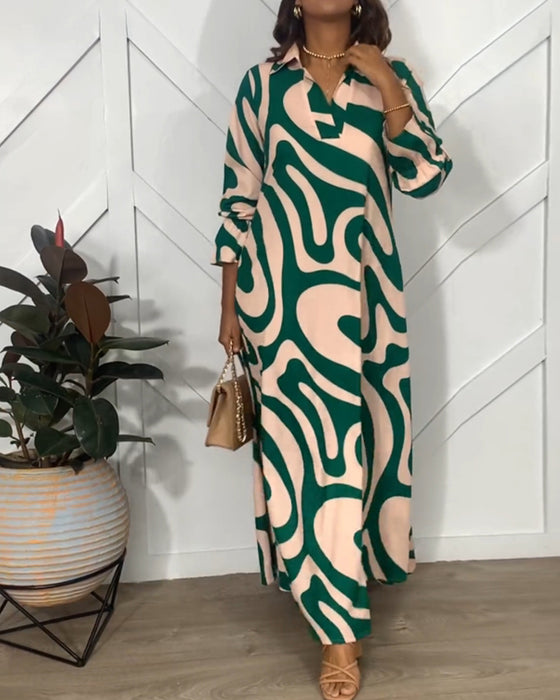 Kjole med eleganse og lange ermer