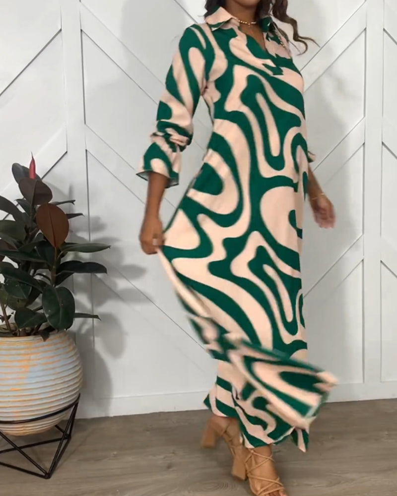 Kjole med eleganse og lange ermer