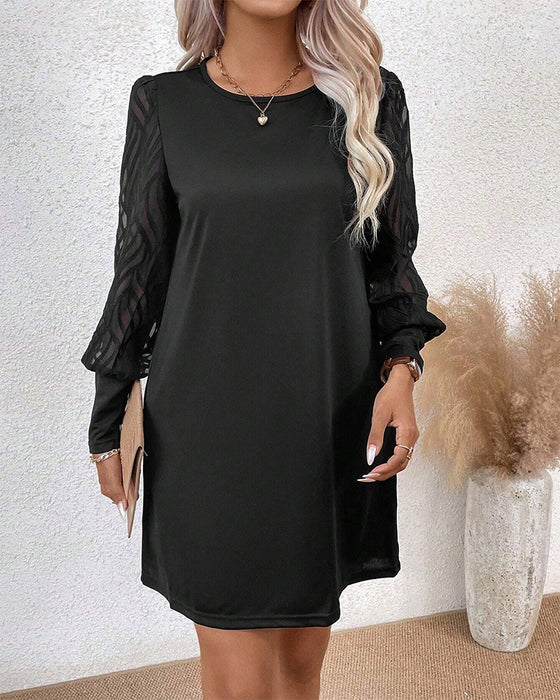 Kjole med elegant stil og raglanermer