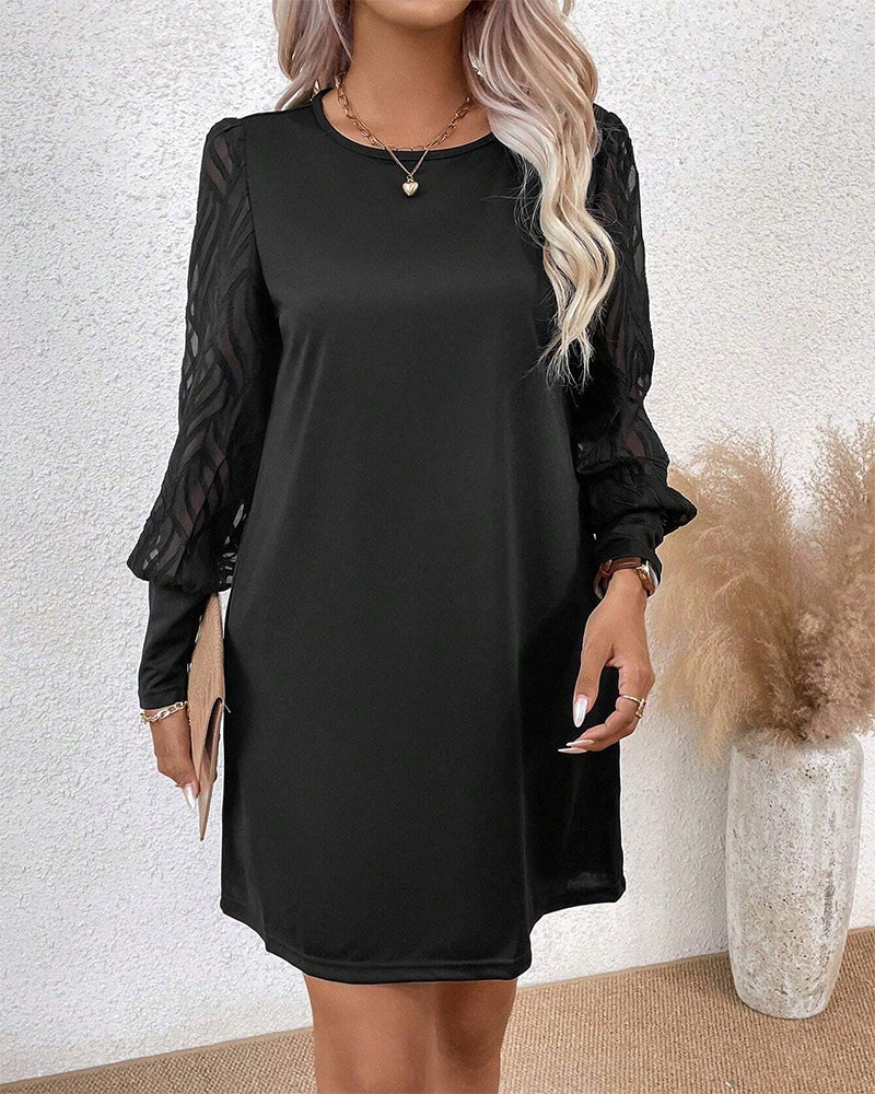 Kjole med elegant stil og raglanermer