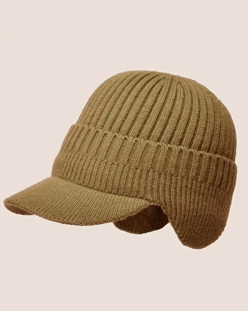 Hatt Utendørs Riding Elastisk Varm Ørebeskyttelse Strikket