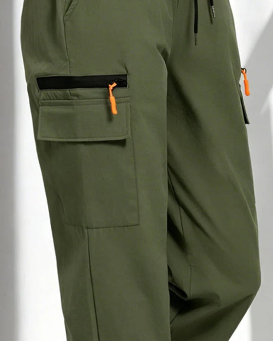 Pants Snøre Løs Casual Cargo