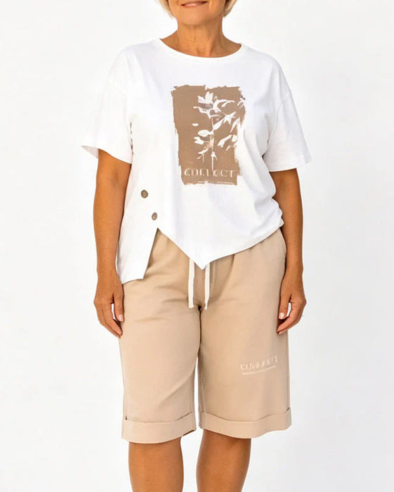 Set Kort Erme T-Skjorte Og Shorts