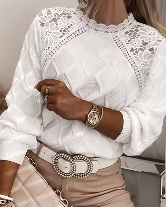 Genser Kniplingkant Mote Lappeteppe