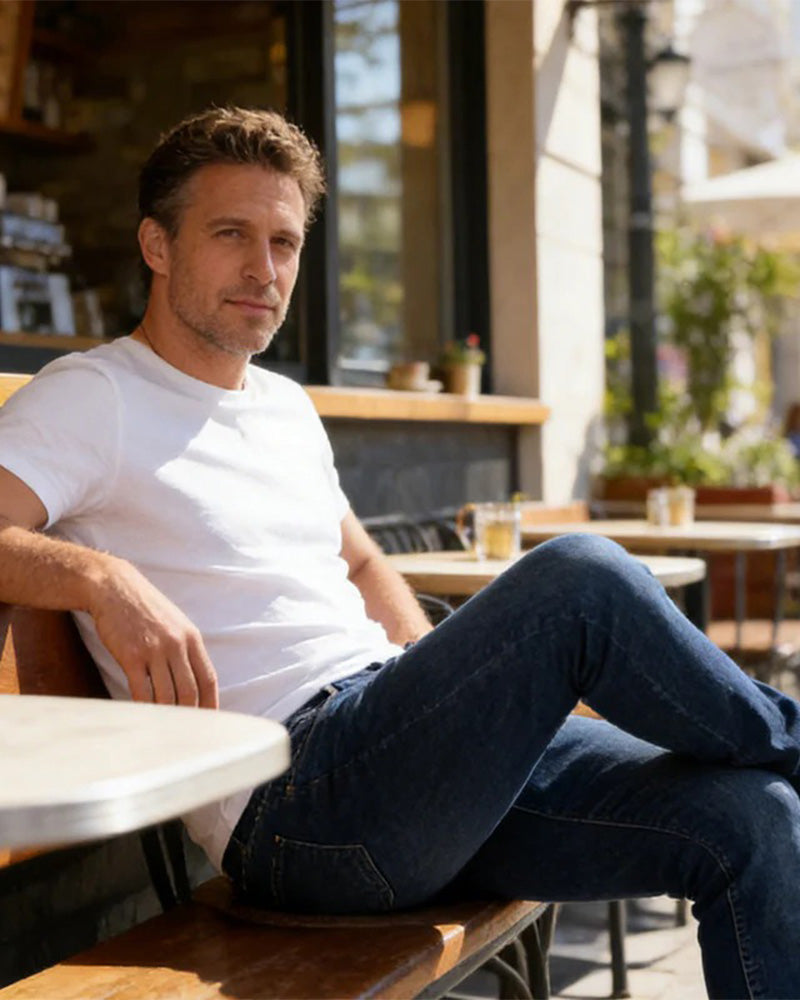 Jeans Herre Casual Solid