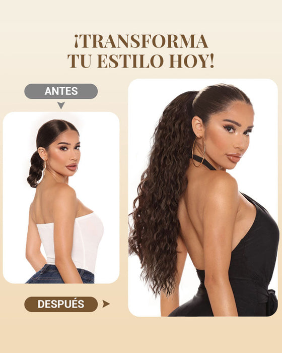 Lang Fyllig Og Krøllet Hårforlengelse