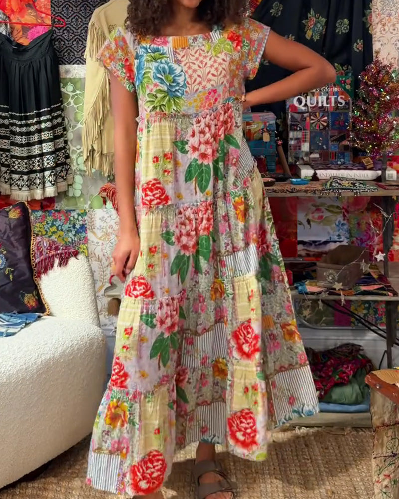 Kjole Fargerik Trykt