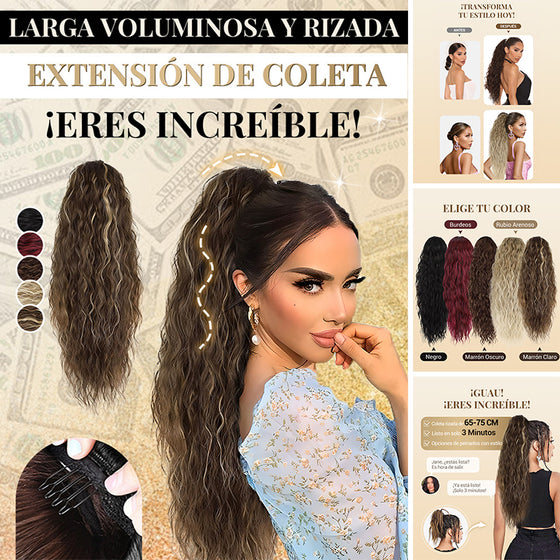 Lang Fyllig Og Krøllet Hårforlengelse