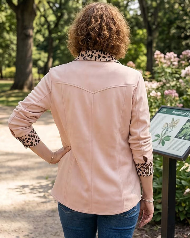 Skjorte Slag Leopard Patchwork