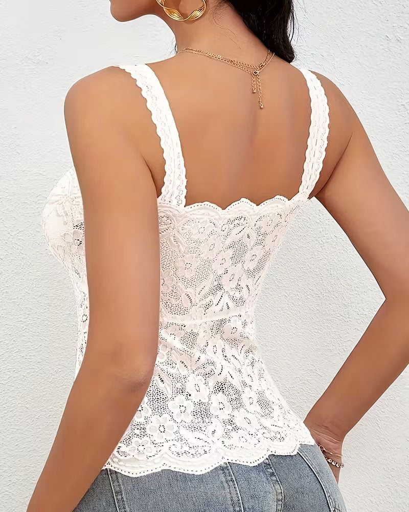 Camis Topp Ensfarget Bandeau