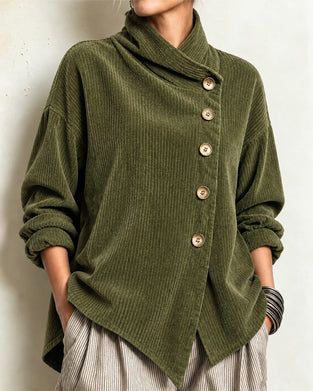 Kåpe Turtleneck Knapp Løs