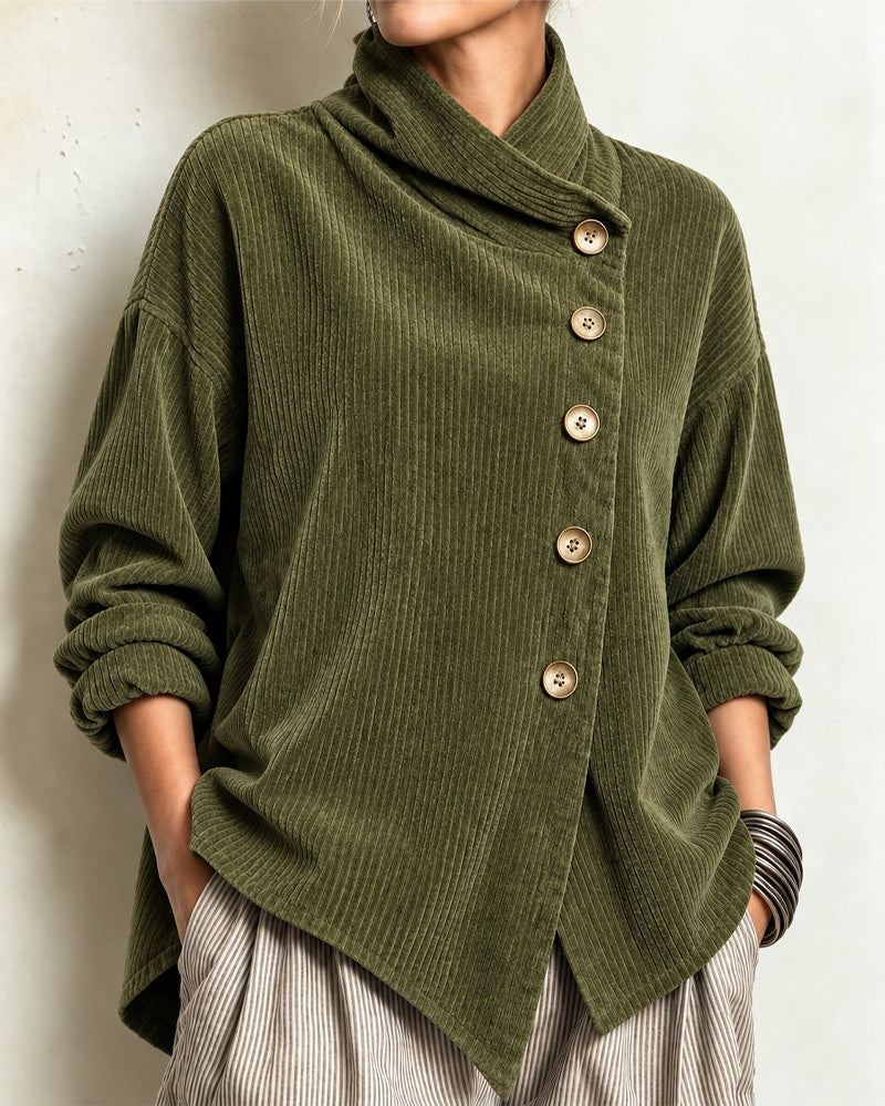 Kåpe Turtleneck Knapp Løs
