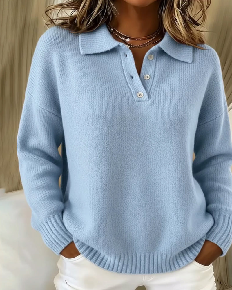 Genser Med Slagkrage I Allsidig Polostil