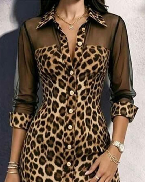 Kjole Slag Leopard Tøff