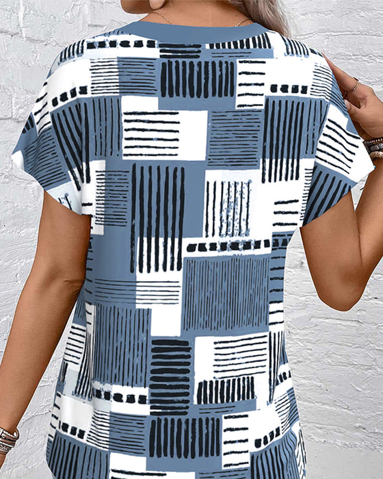 Top Uregelmessig Trykt