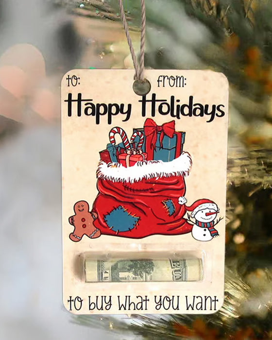 🎅💸 Håndlaget Tre Pengeholdere Gave