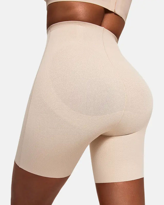 Magekontroll Shapewear Pustende Komfortable Shorts For Kvinner Rumpeløftende Body Shaper Shorts Høy Midje Sømløse Girdles Under Kjole
