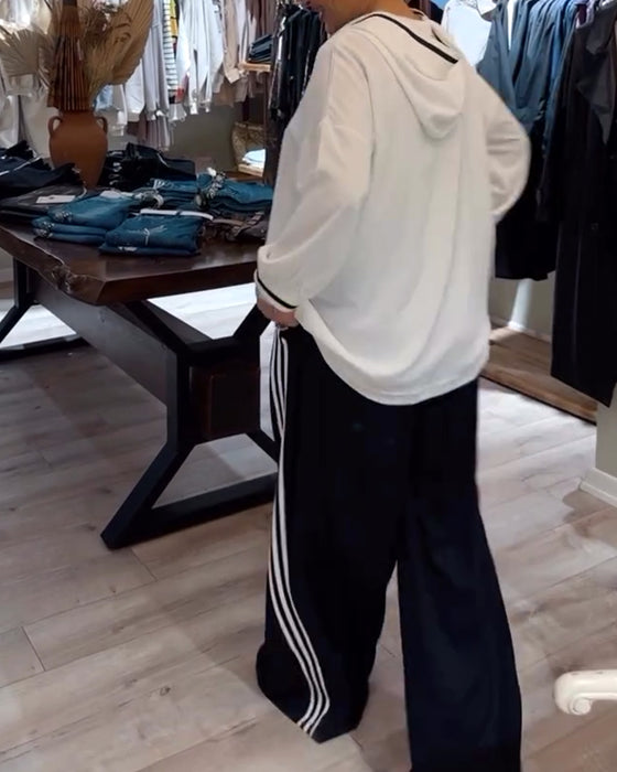 Hette stripete casual todelt sett