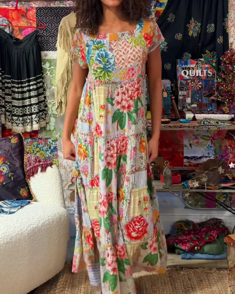 Kjole Fargerik Trykt