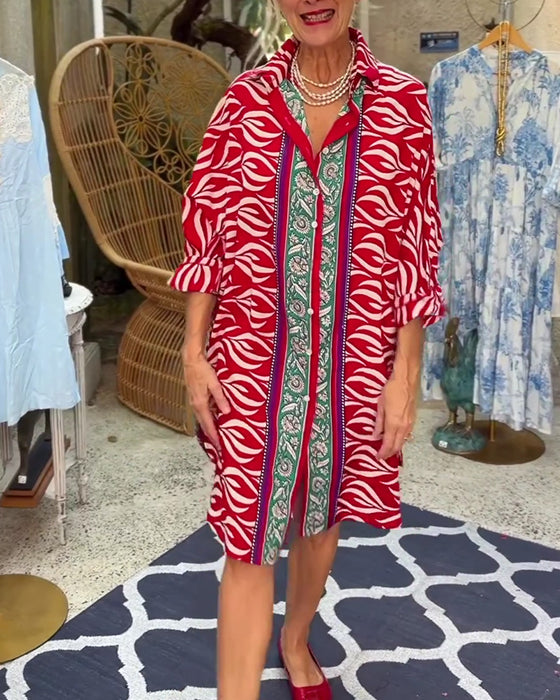 Kjole Bohemisk Skjorte