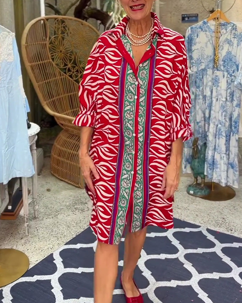 Kjole Bohemisk Skjorte