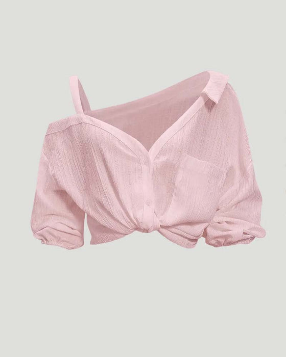 Bluse Enskulder Rem Vri