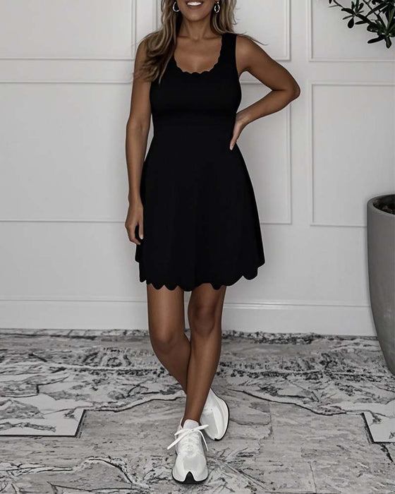 Kjole Ermeløs Mote Casual