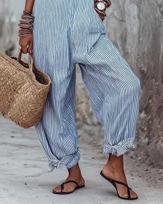 Jumpsuit Bred Stropp Stripede Overall