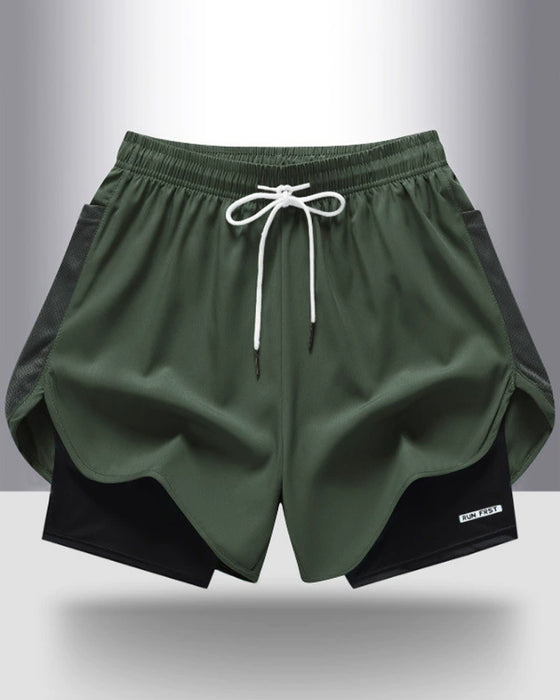 Shorts Pustende Hurtigtørkende Dobbeltlag