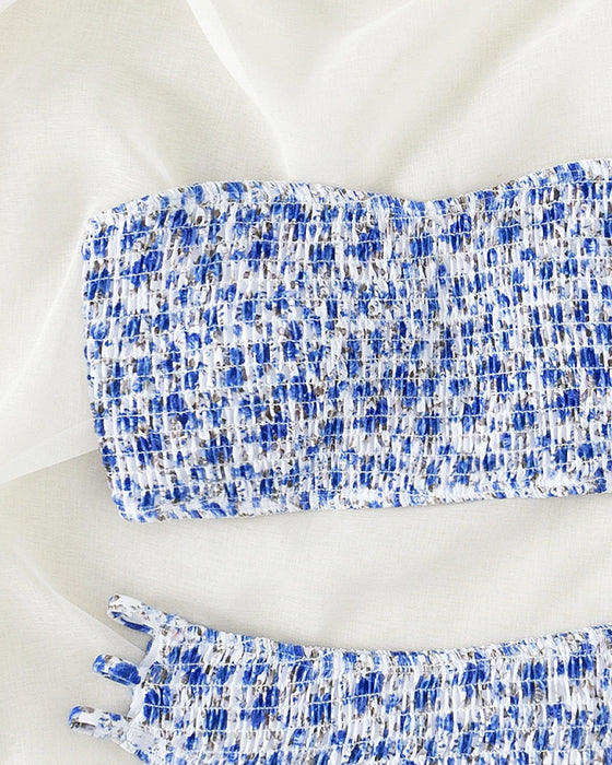 Bikini Lite Blomstret Trykk Bandeau