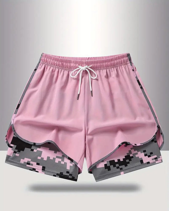 Snøre Kamuflasje Lappeteppe Antieksponering Shorts
