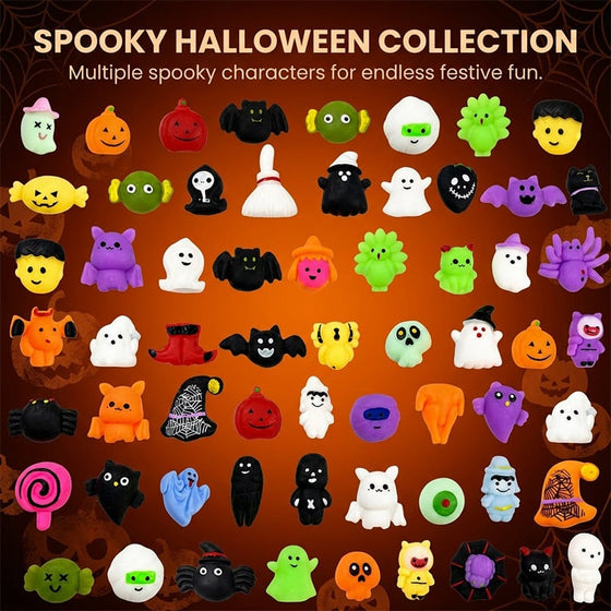 Halloween-squishies stressavlastende lekesett