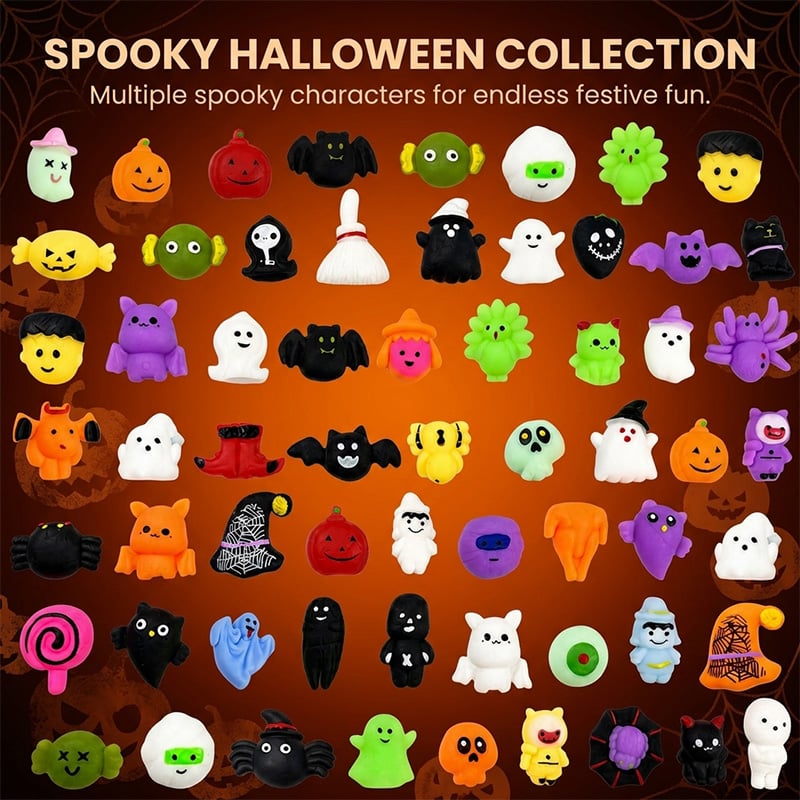 Halloween-squishies stressavlastende lekesett