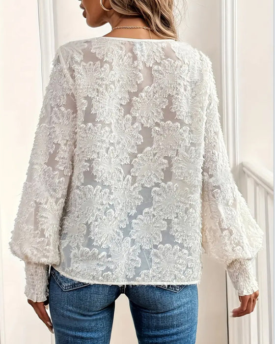 Bluse Lyktemermer Elegant V-hals