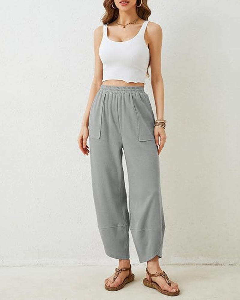 Bukse Dame Harem Tønne Bredt Ben