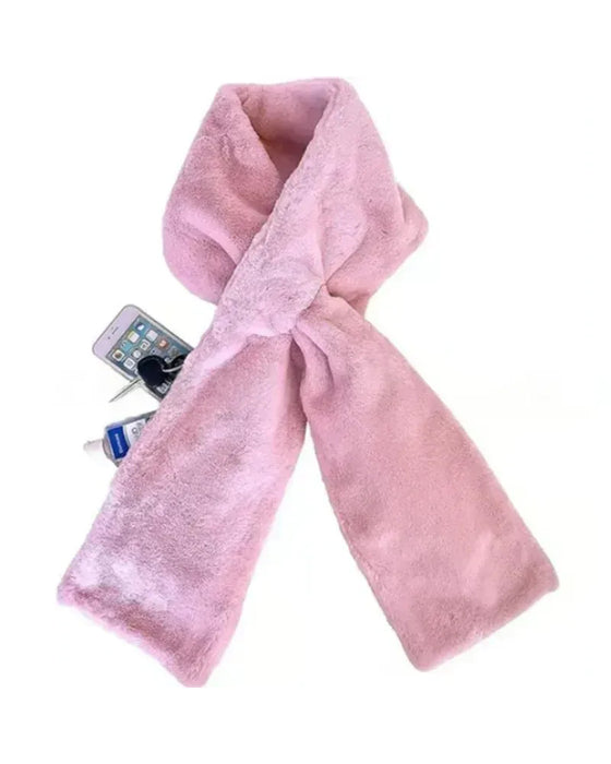 🎁Skjult Lomme Koselig Skjerf Varm Myk Og Sikker Glidelås🧣