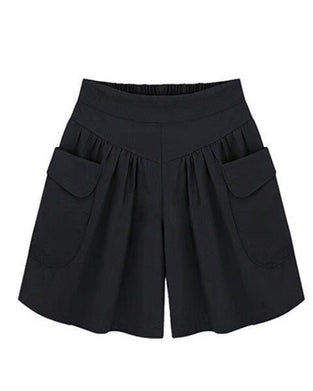 Shorts Løse Høy Midje Slankende