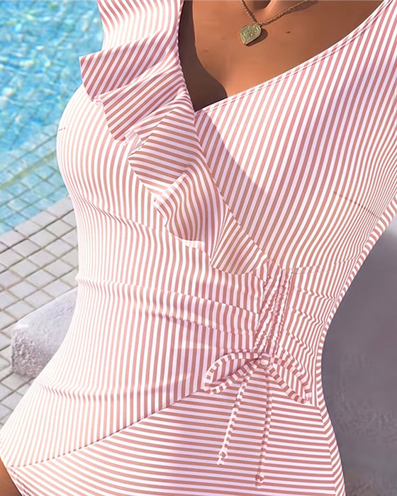En Delt Kors Foran Rulle Stripe