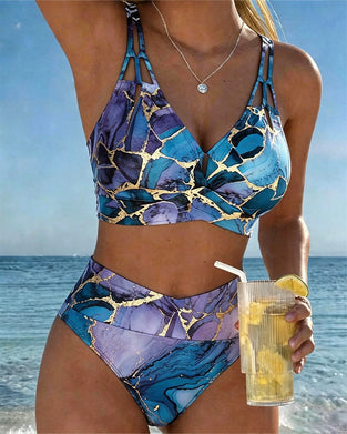 Bikini Dobbeltskulderrem Ombre