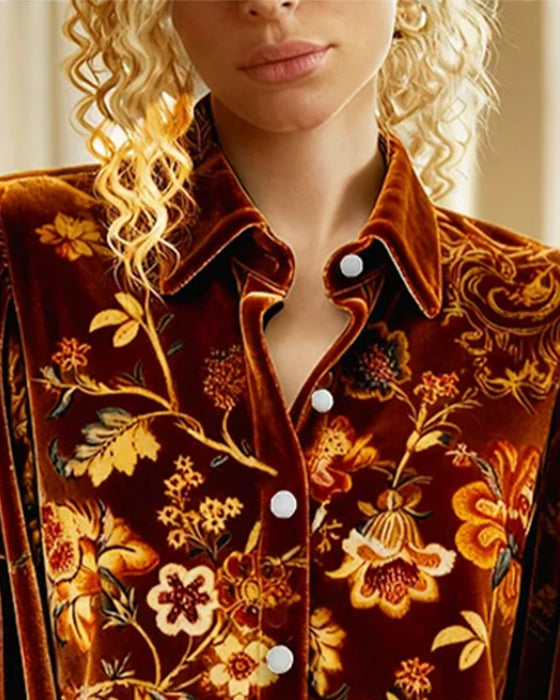 Trykket Skjorte Med Lyktermer