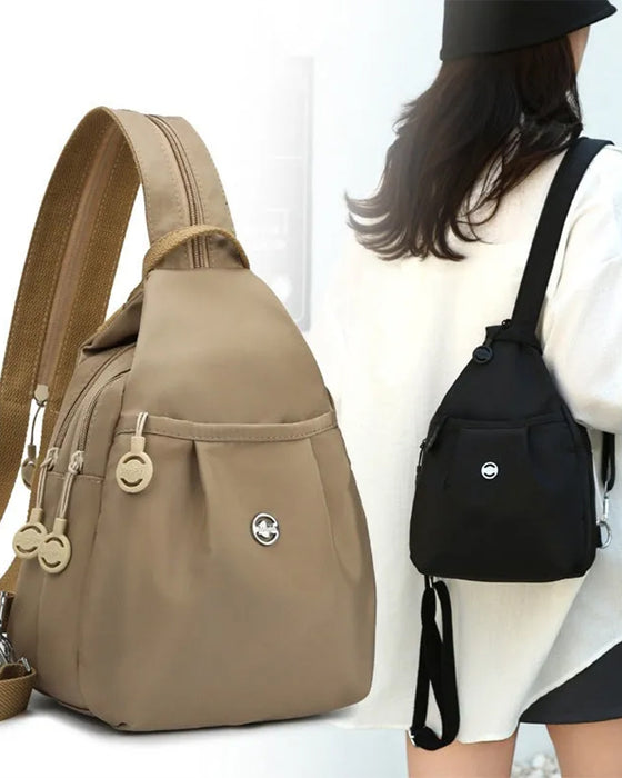 Bag Flere Lommer Konvertibel Ryggsekk & Crossbody