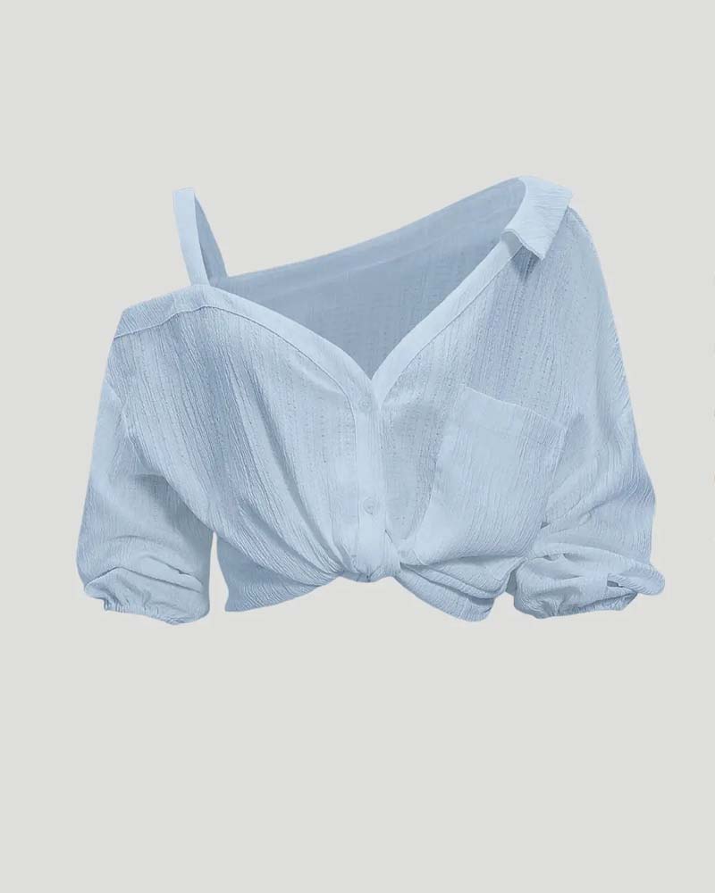 Bluse Enskulder Rem Vri