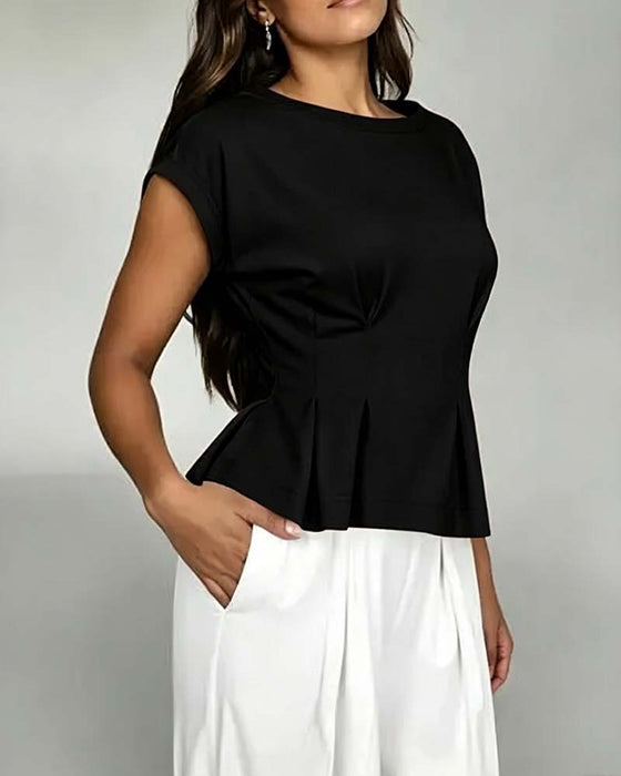 T-Shirt Cap Erme Rynket Midje