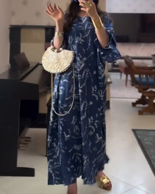 Kjole Enkel Trykt Lang