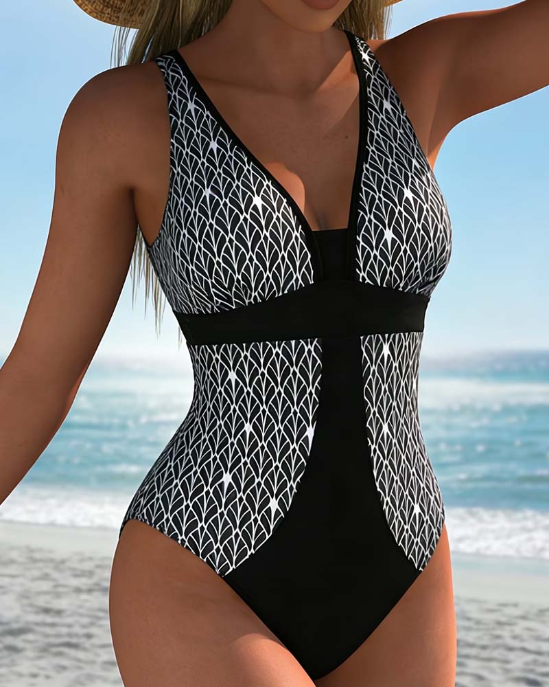 Bikini Argyle Lappeteppe V-Hals Mote