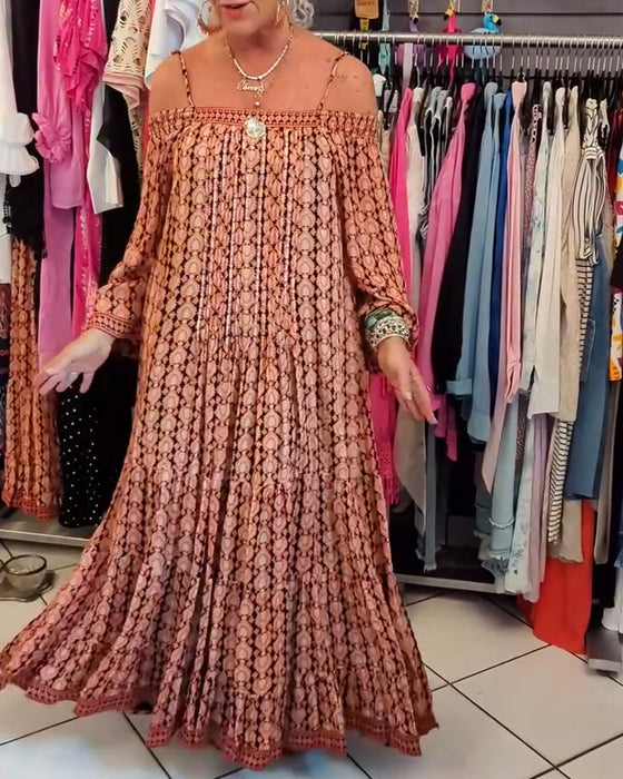 Bohemsk Stil Seleløs Kjole